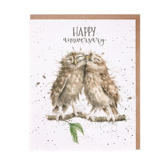 כרטיס ברכה Anniversary Owls (oc018)