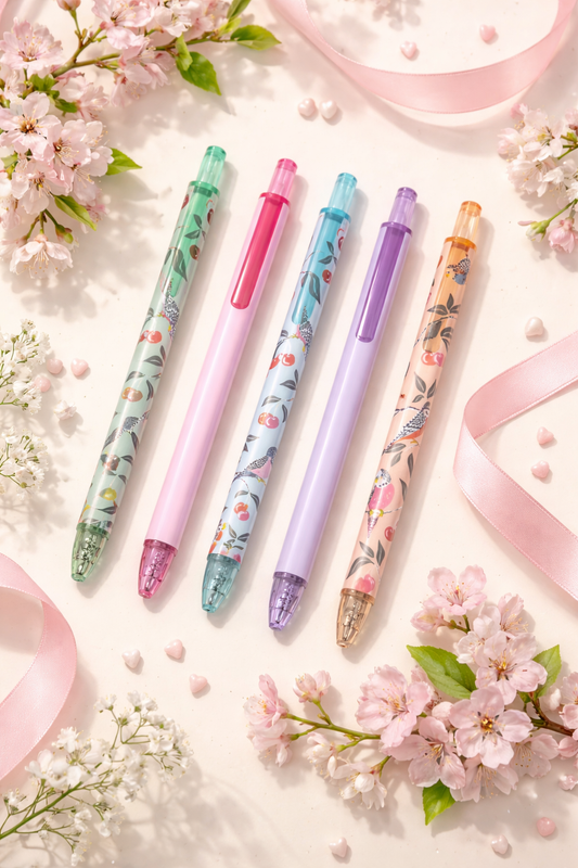 סט עטי ג׳ל Birds in the Cherry Tree