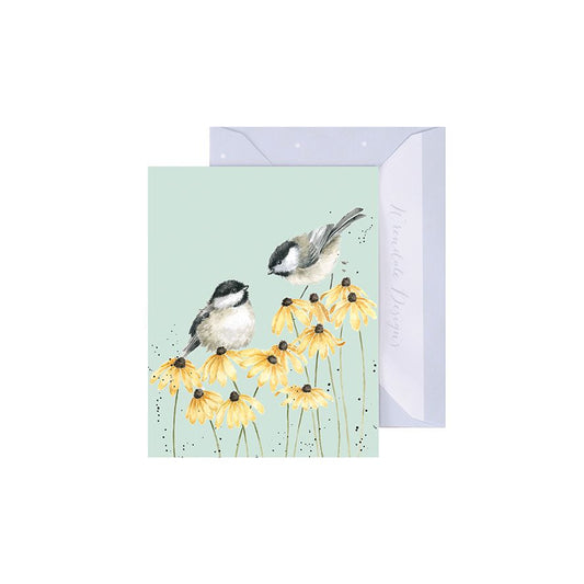 כרטיס ברכה מיני Chickadees (GE124)