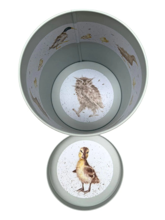 קופסת פח עגולה ברווז