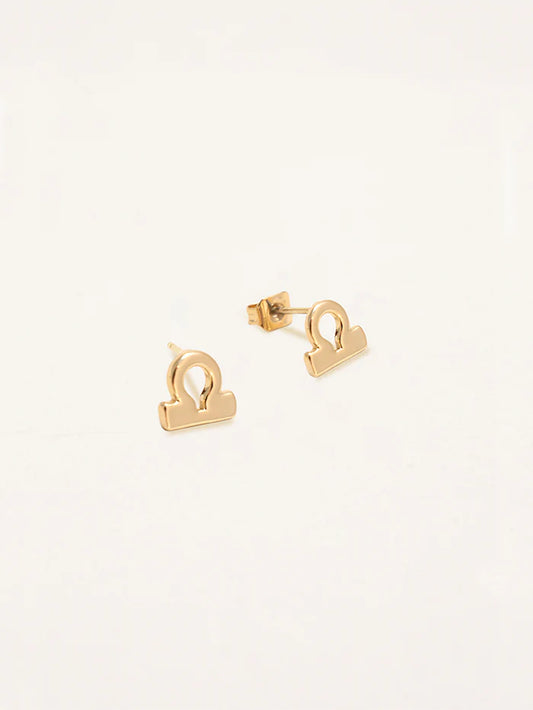 עגילי מזל מאזניים (Libra) קולקציית Zodiac