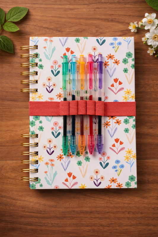 מחברת ספירלה עם סט עטים Meadow Lane