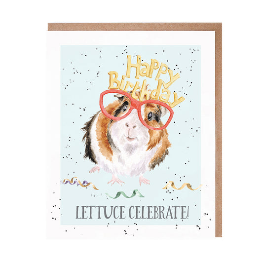 כרטיס ברכה ליום הולדת 'Lettuce Celebrate'