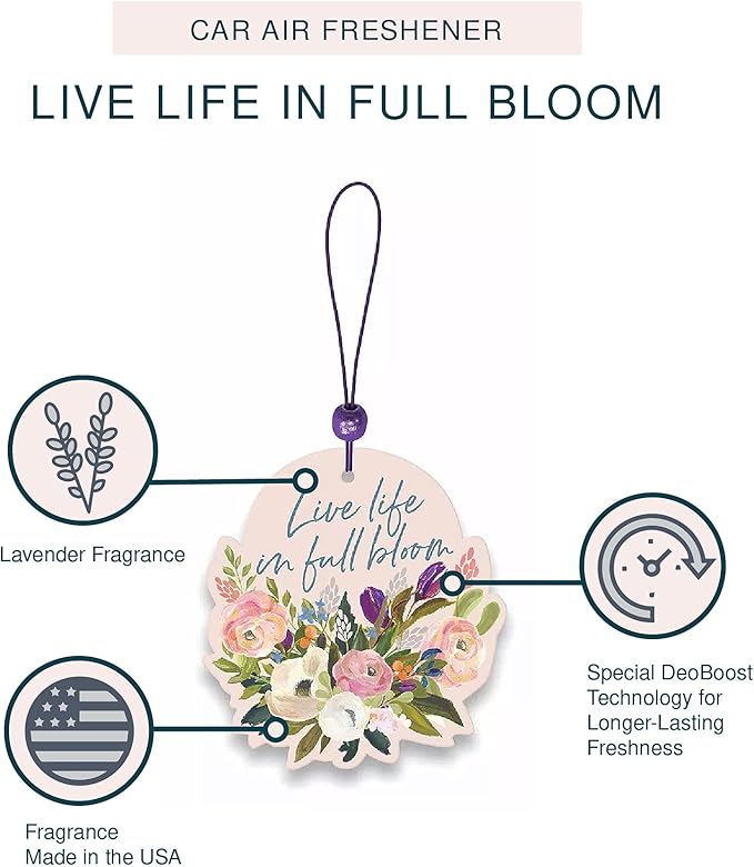מפיץ ריח לרכב Live Life In Full Bloom