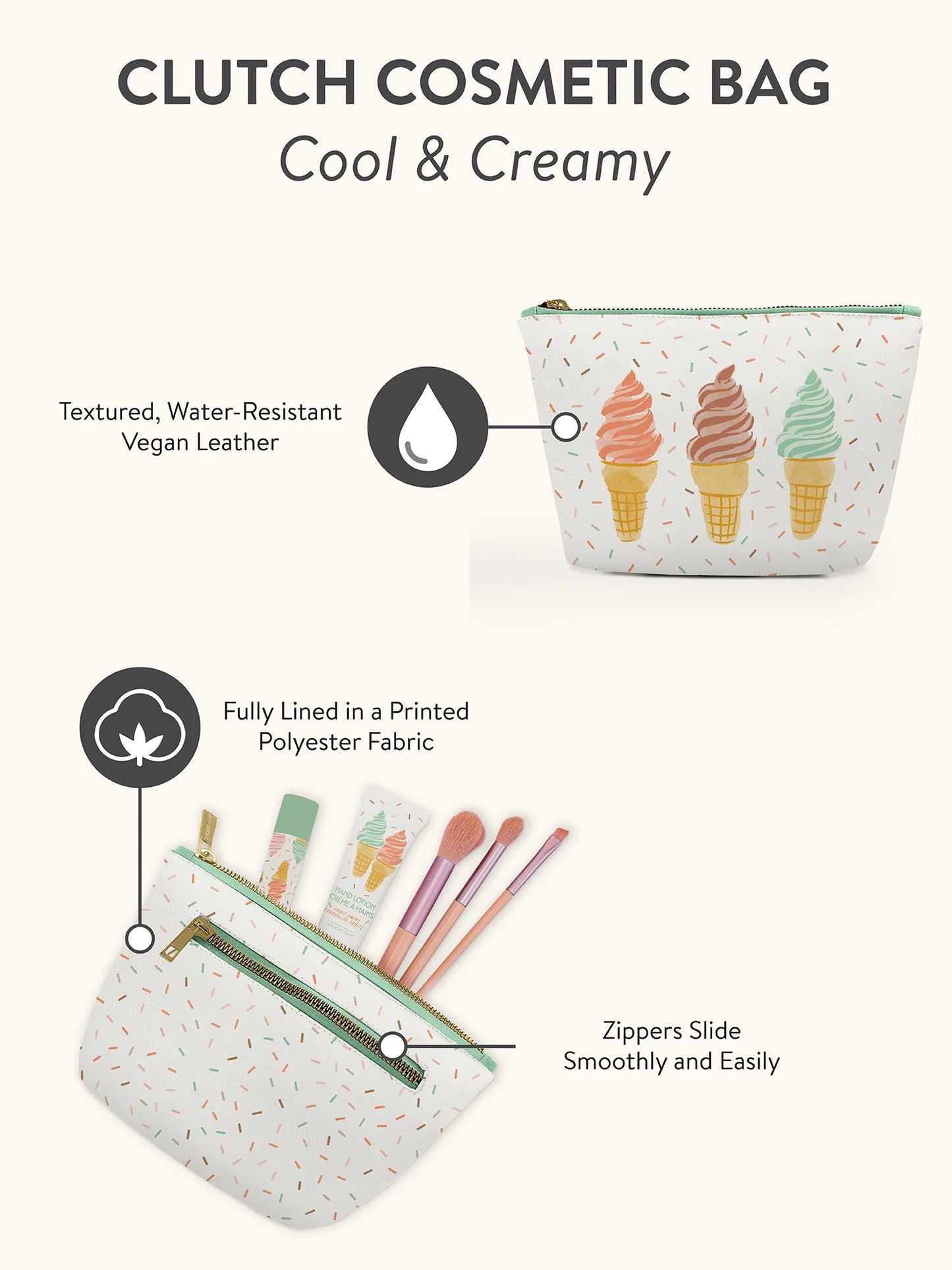 נרתיק מלבני Cool & Creamy