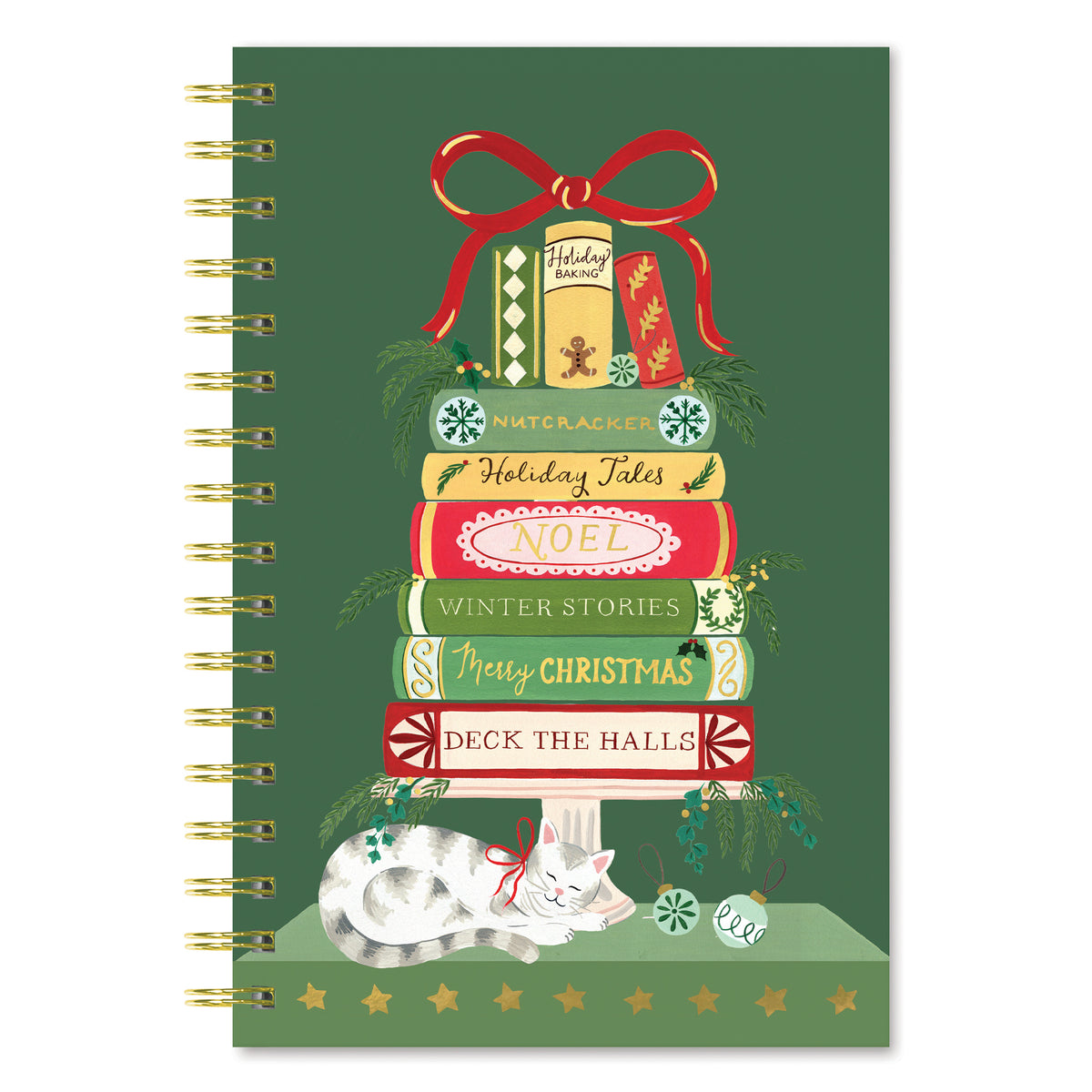 מחברת ספירלה Bookish Christmas