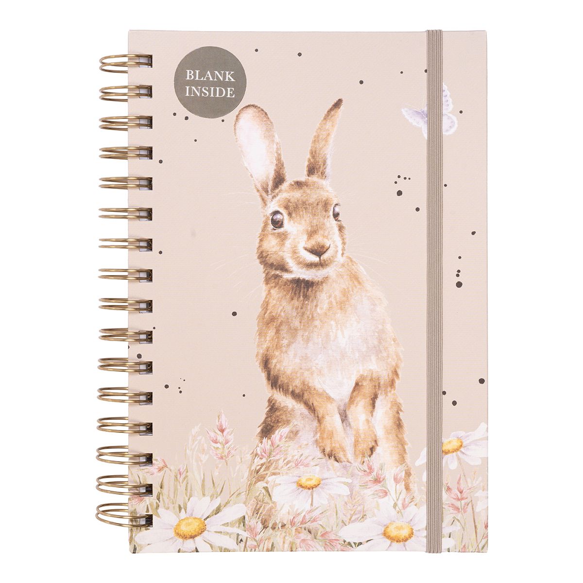 מחברת ספירלה חלקה Among the Daisies Rabbit