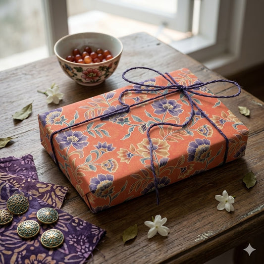 נייר עטיפה Batik Flower