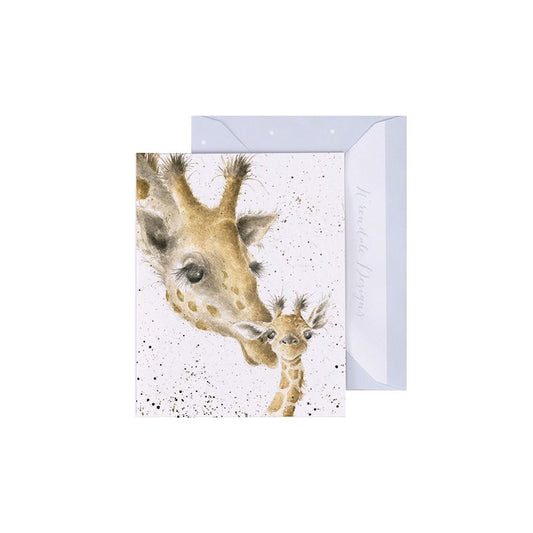 כרטיס ברכה מיני "First Kiss" Giraffe (GE067)