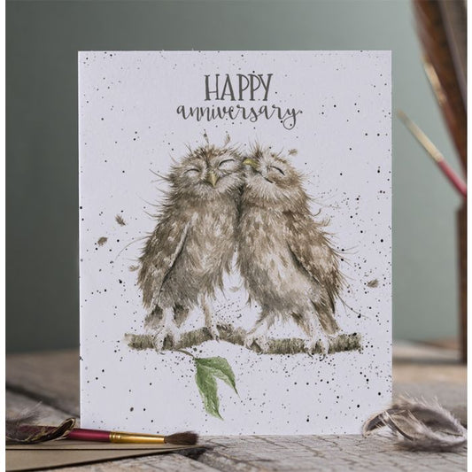 כרטיס ברכה Anniversary Owls  (oc018)