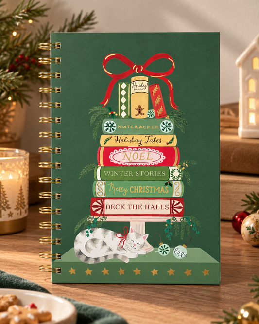 מחברת ספירלה Bookish Christmas