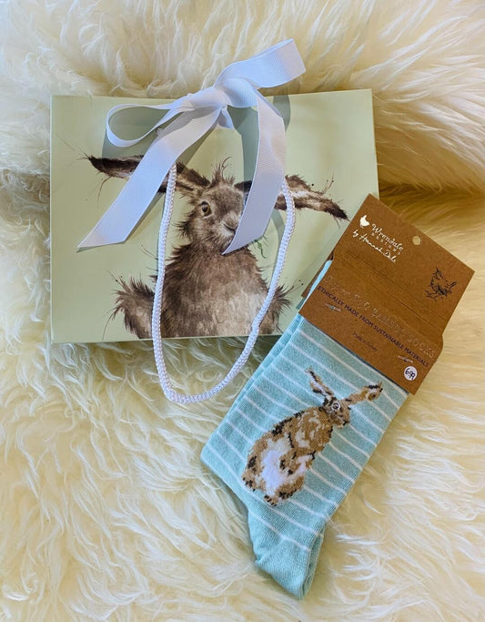 גרבי במבוק ארנבת תכלת