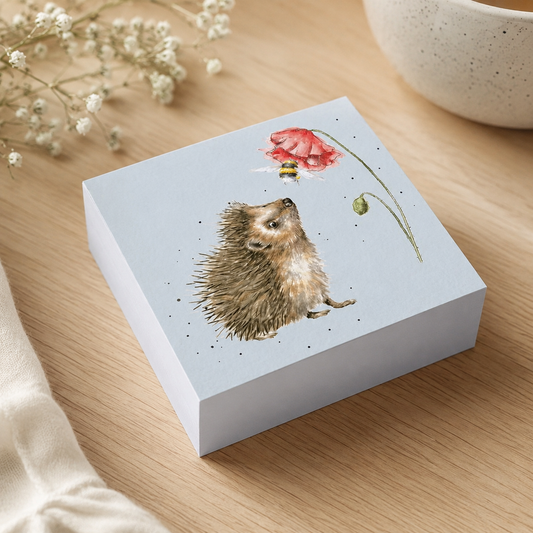 בלוק פתקיות דביקות – Hedgehog Busy as a ** Bee