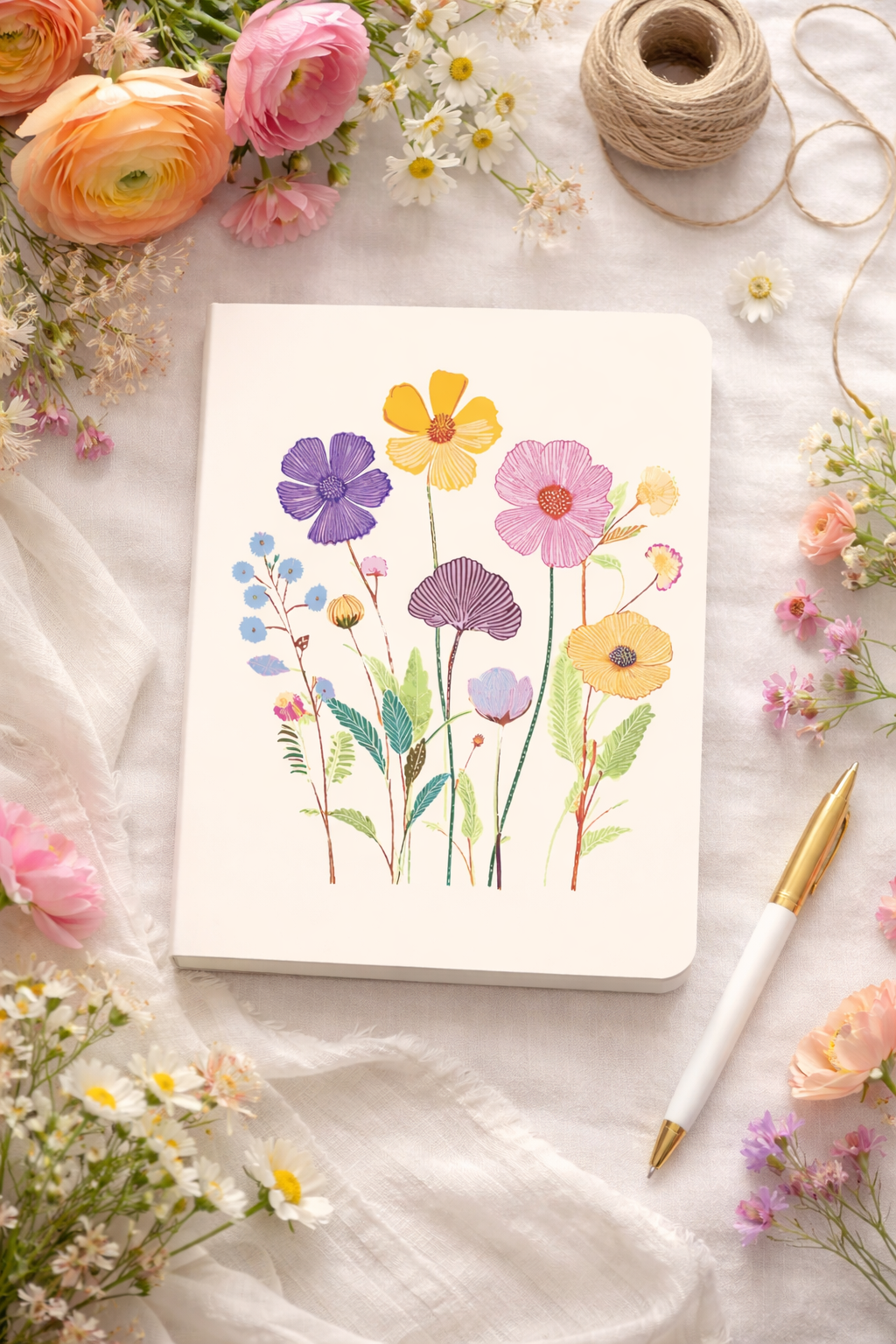 מחברת רכה keri דגם  Vibrant Poppies