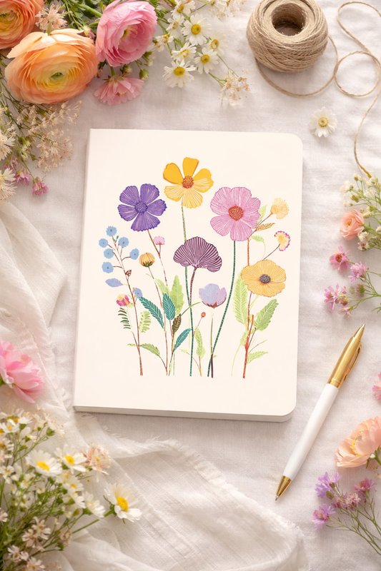 מחברת רכה keri דגם  Vibrant Poppies