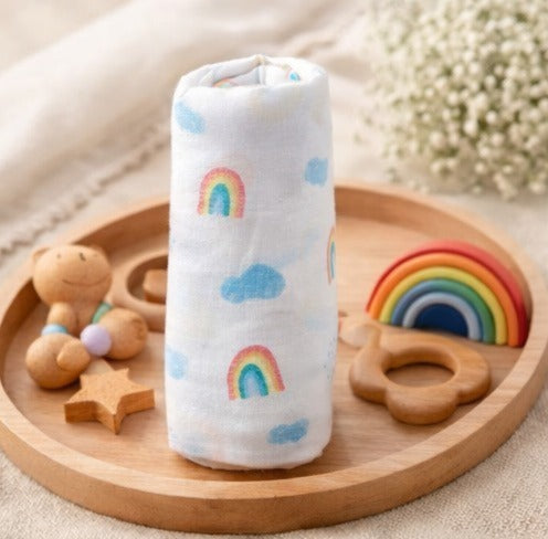 חיתול כותנה קשתות Rainbow Sky