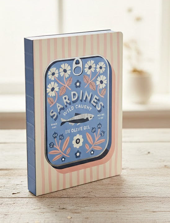 מחברת כריכה קשה Wild Caught Sardines