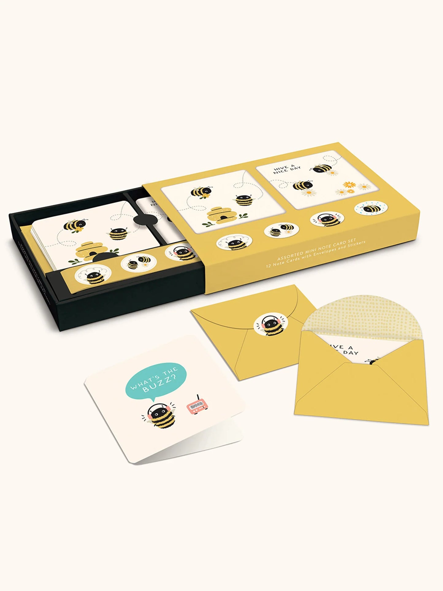 מארז כרטיסי ברכה מיני Buzzy Bees