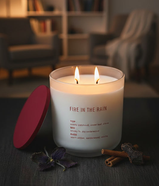 נר 2 להבות Fire in The Rain