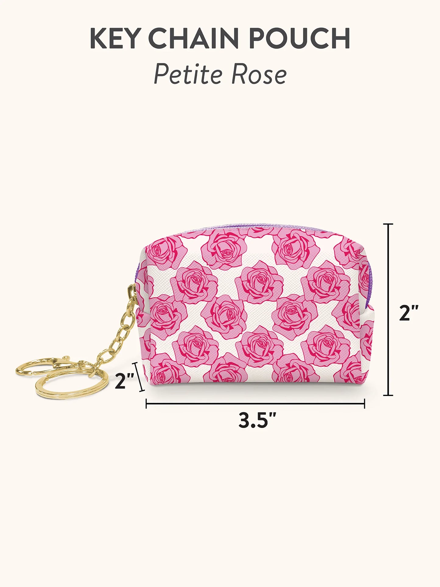 מחזיק מפתחות ופאוצ׳ Petite Rose
