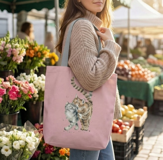 תיק קנבס מעוצב חתולים