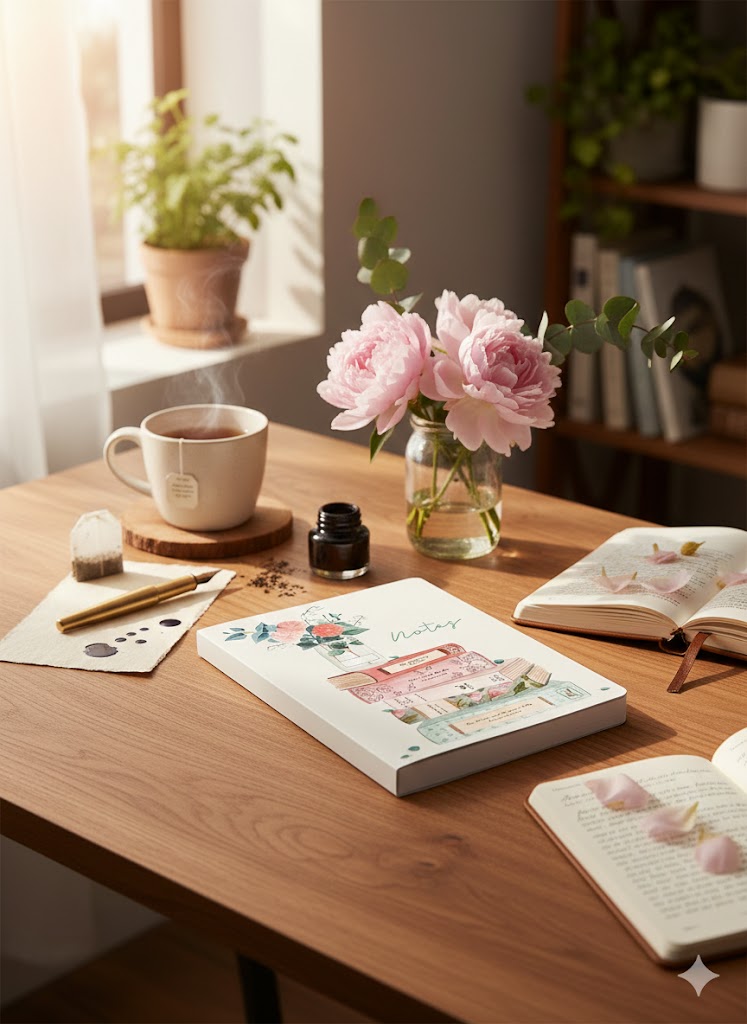 מחברת רכה keri דגם  A Bountiful Read