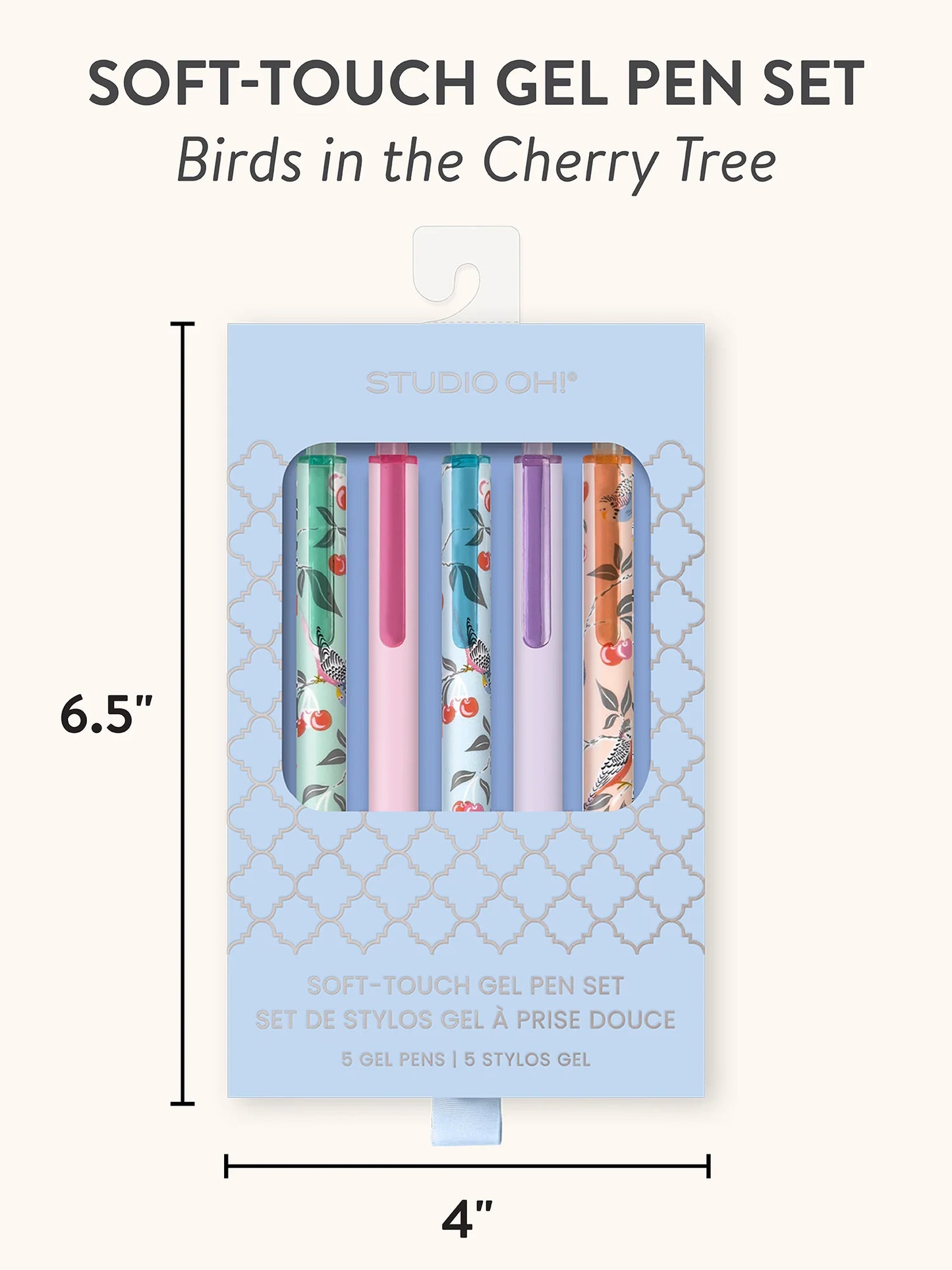 סט עטי ג׳ל Birds in the Cherry Tree