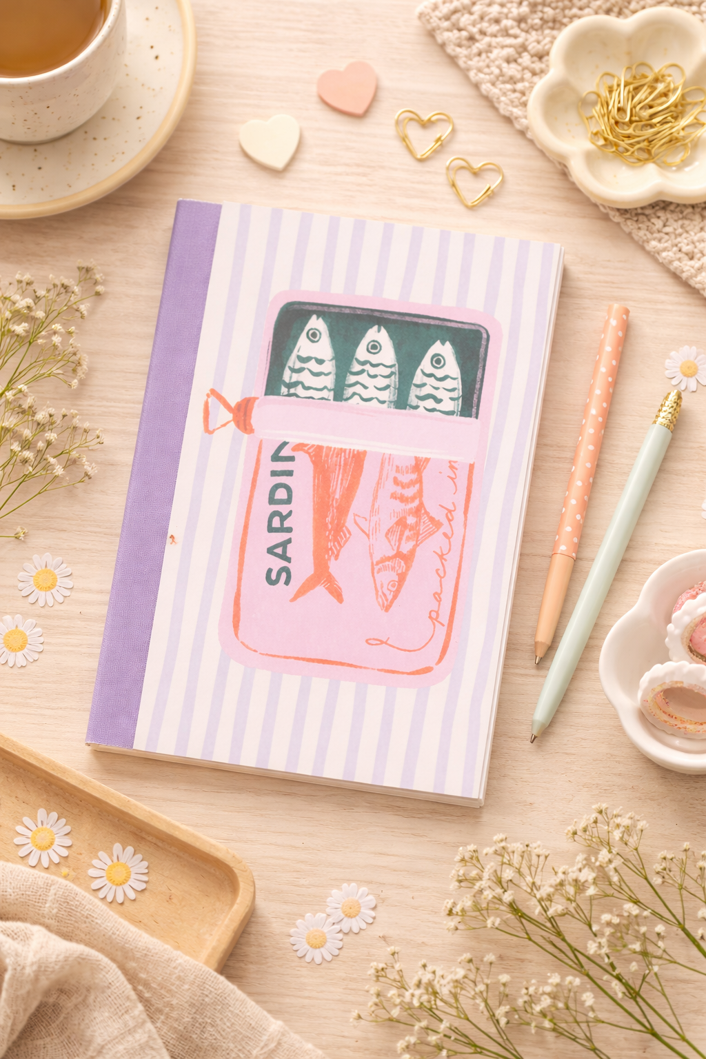 מחברת רכה קטנה Sardine Snack