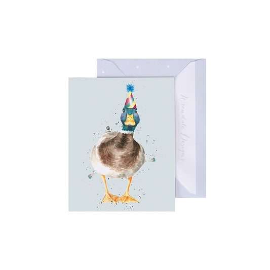 כרטיס ברכה מיני 'Conquackulations' duck (GE129)
