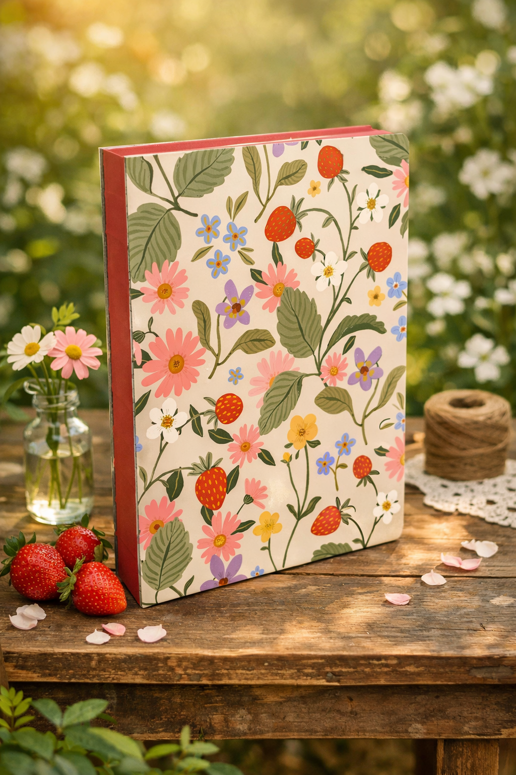 מחברת כריכה קשה  Blossoming Berries
