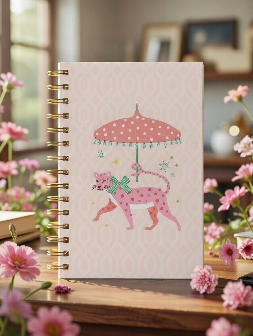 מחברת ספירלה Leopard on Parade