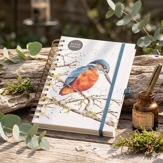מחברת ספירלה חלקה Kingfisher Pond Dipping