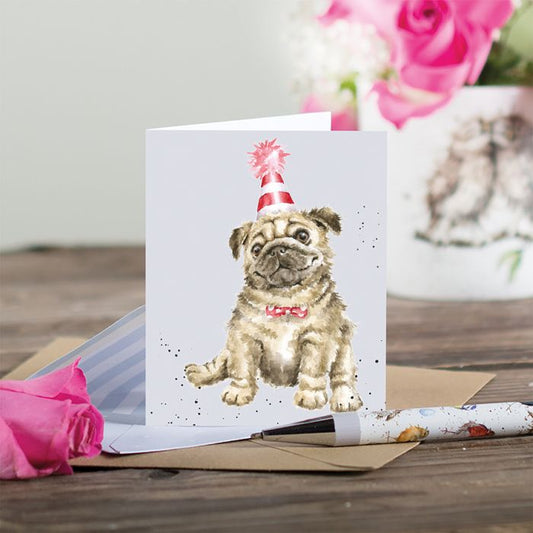 כרטיס ברכה מיני  Another Wrinkle' pug (GE105)
