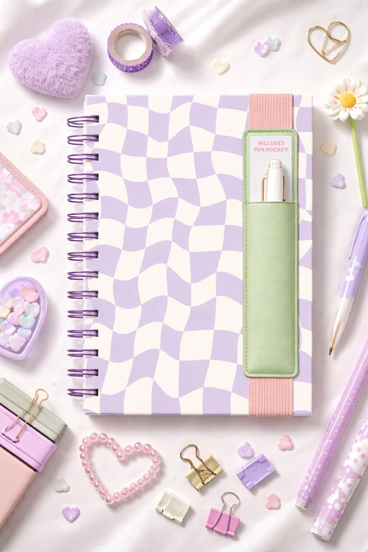 מחברת ספירלה עם כיס לעט A Mirage of Thoughts