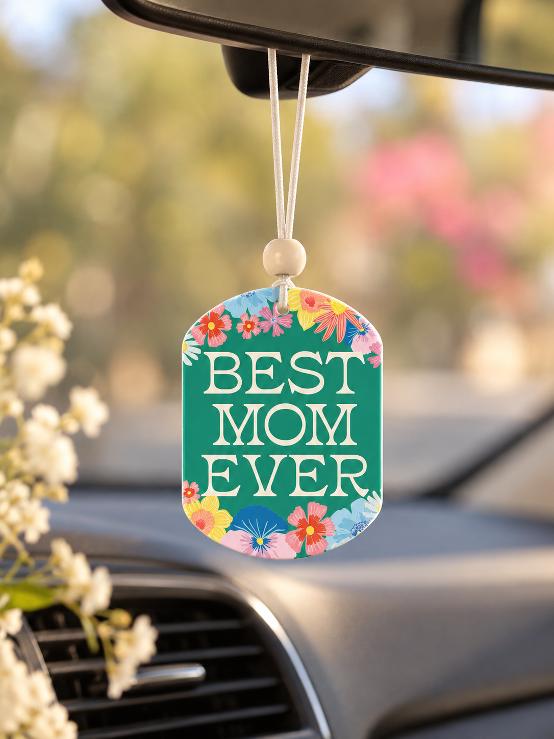 מפיץ ריח לרכב Best Mom Ever Flowers