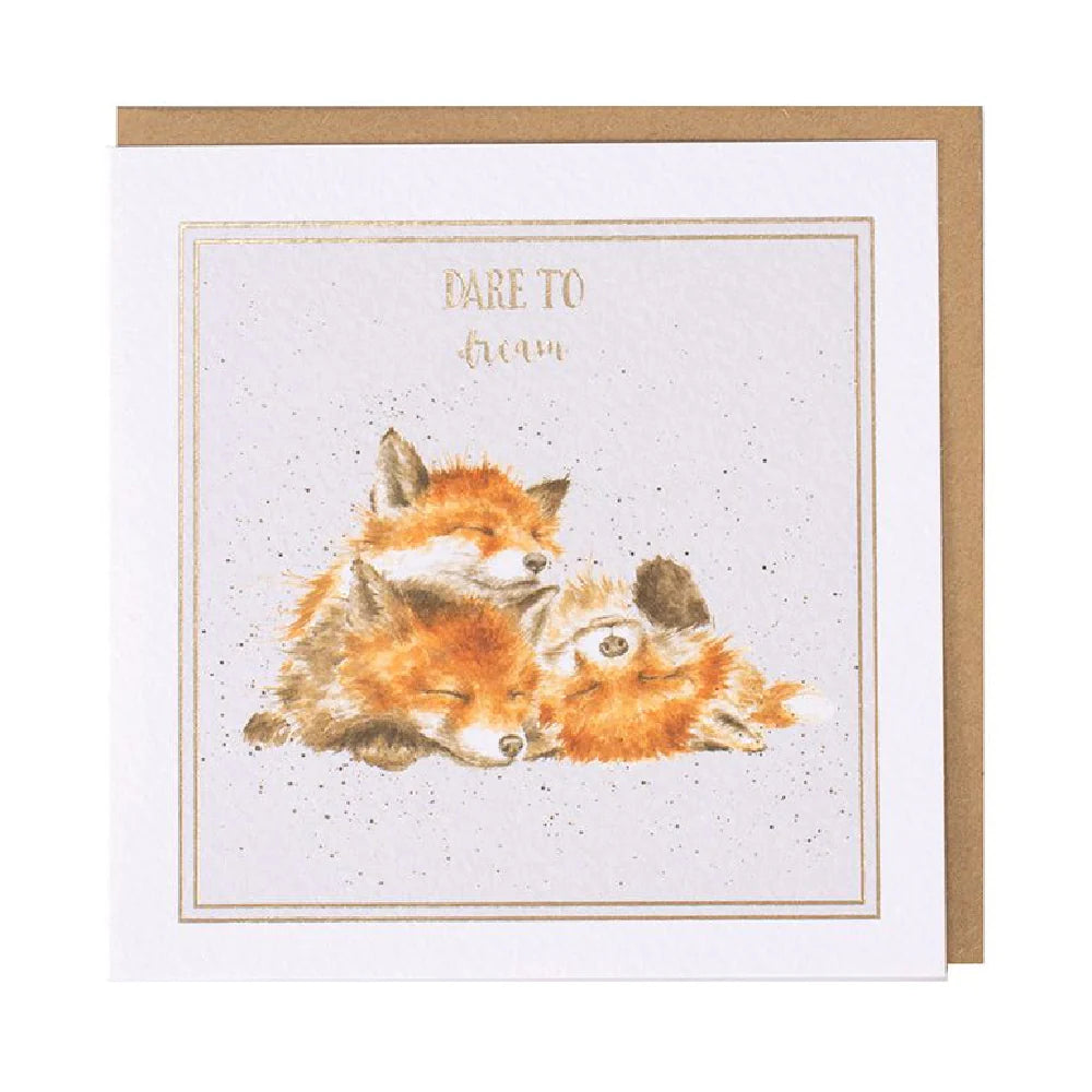 כרטיס ברכה  Dare to Dream Fox (ww005)