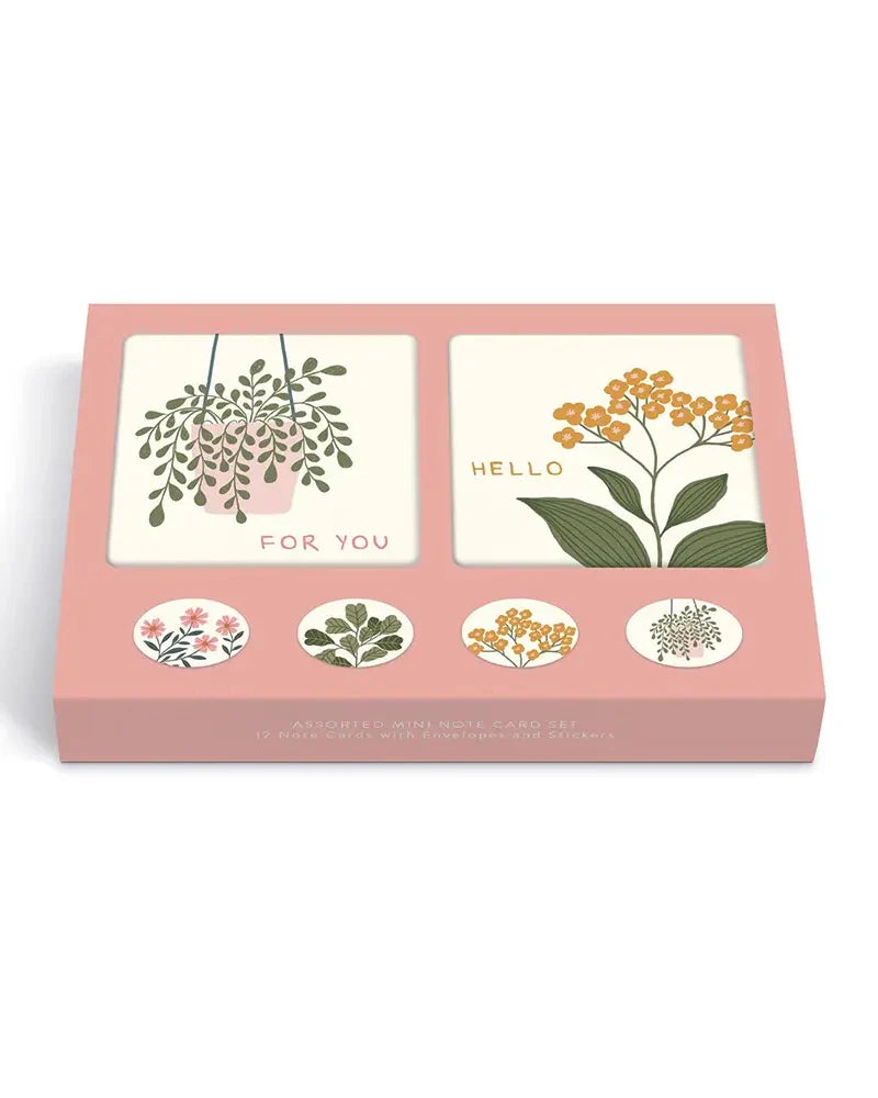 מארז כרטיסי ברכה מיני Floral