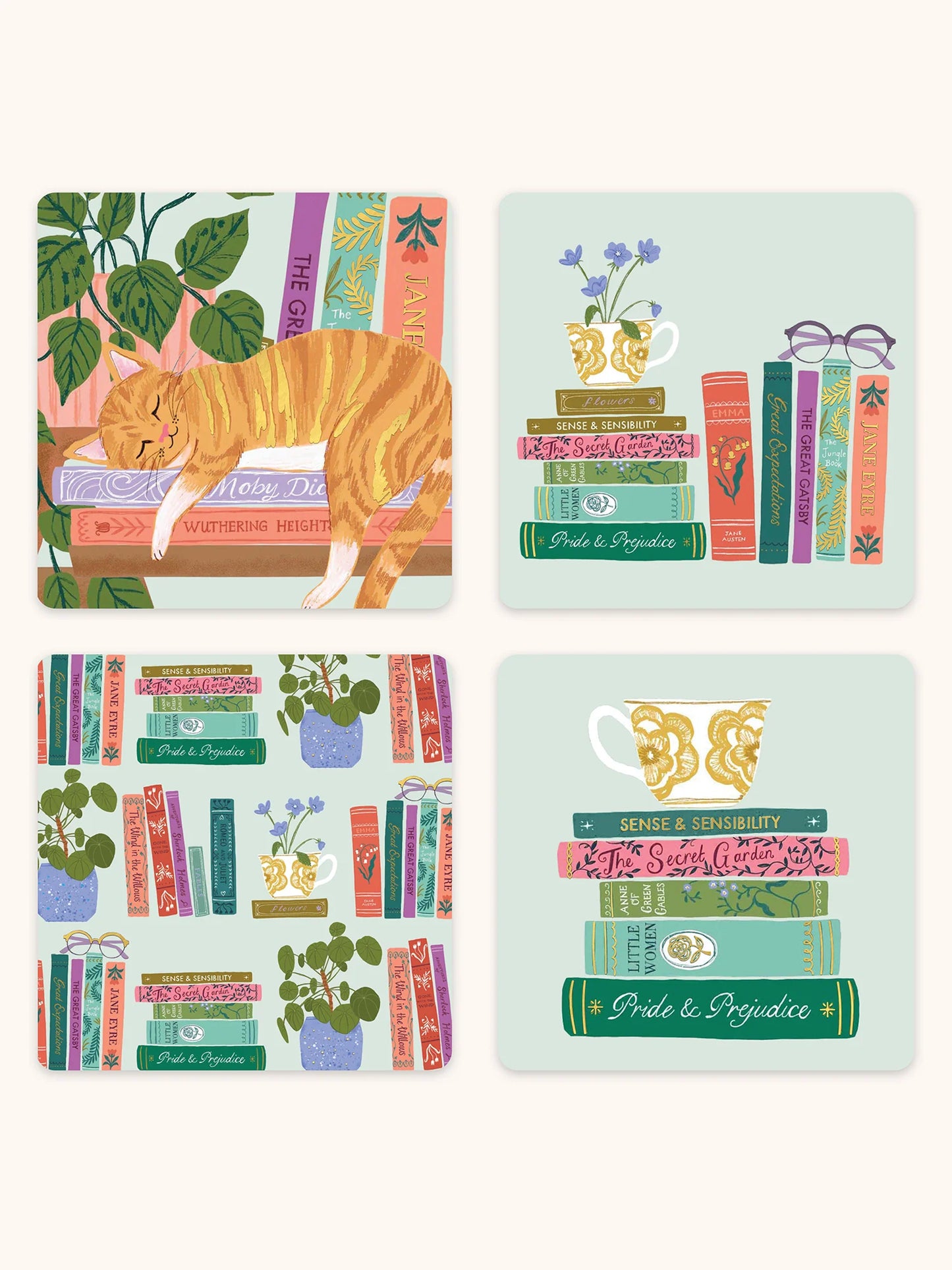 מארז כרטיסי ברכה מיני Cozy Reads
