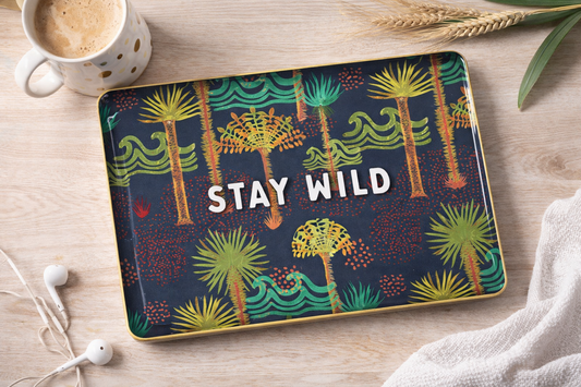 מגש מתכת מעוצב Stay Wild