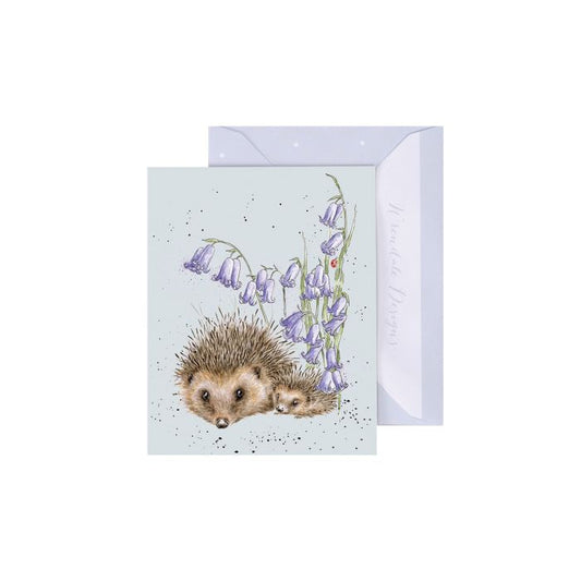 כרטיס ברכה מיני 'Love and hedgehugs' hedgehog (GE137)