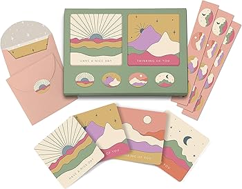 מארז כרטיסי ברכה מיני Desert Skies