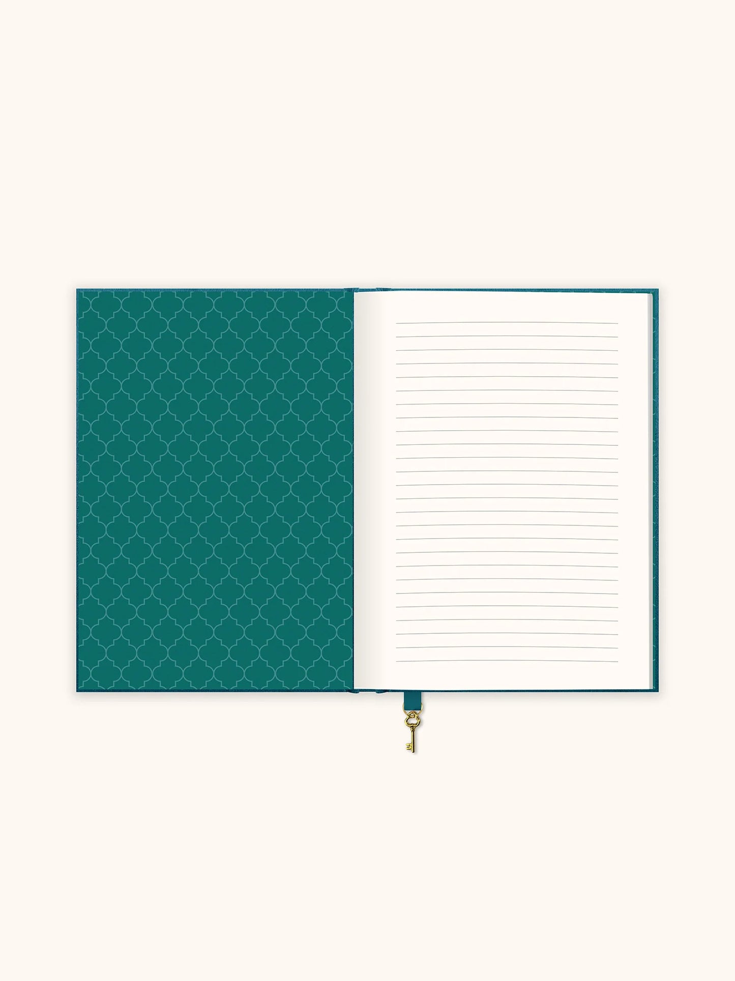 מחברת כריכה קשה קטיפתית  Peacock Blue