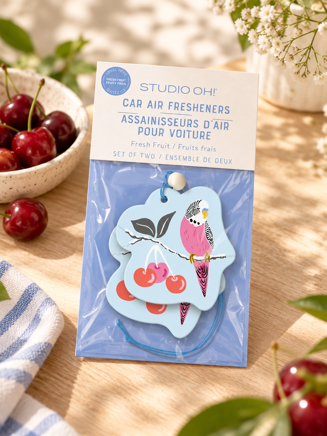 מפיץ ריח לרכב Birds in the Cherry Tree