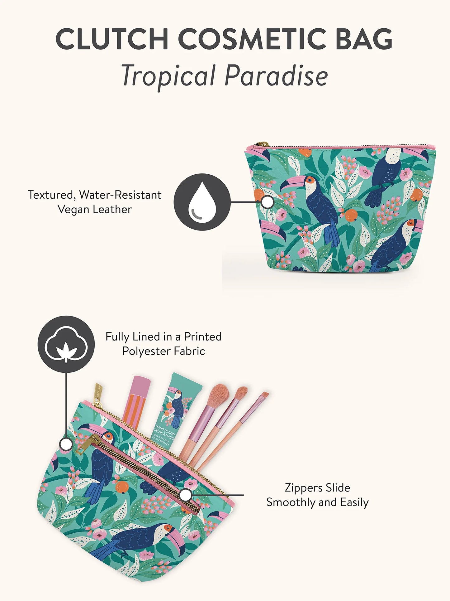 נרתיק מלבני Tropical Paradise