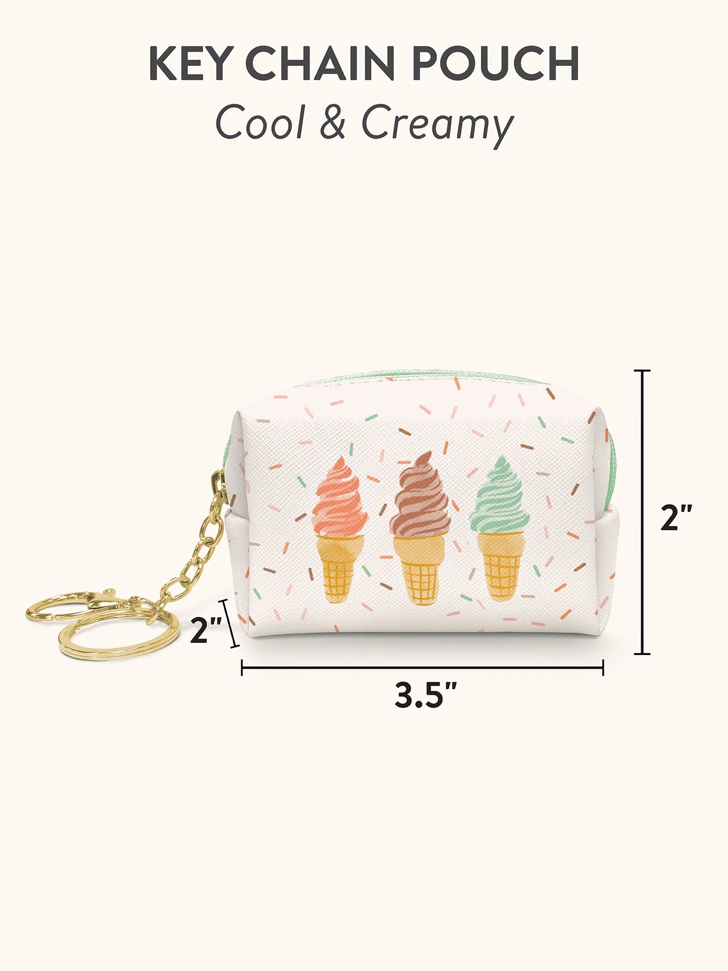מחזיק מפתחות ופאוצ׳ Cool & Creamy