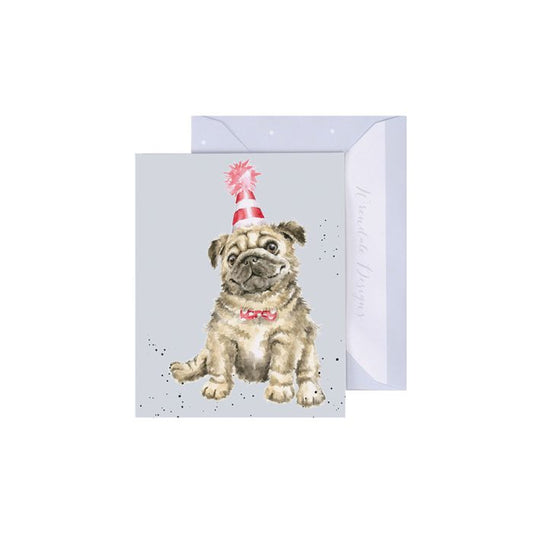 כרטיס ברכה מיני  Another Wrinkle' pug (GE105)
