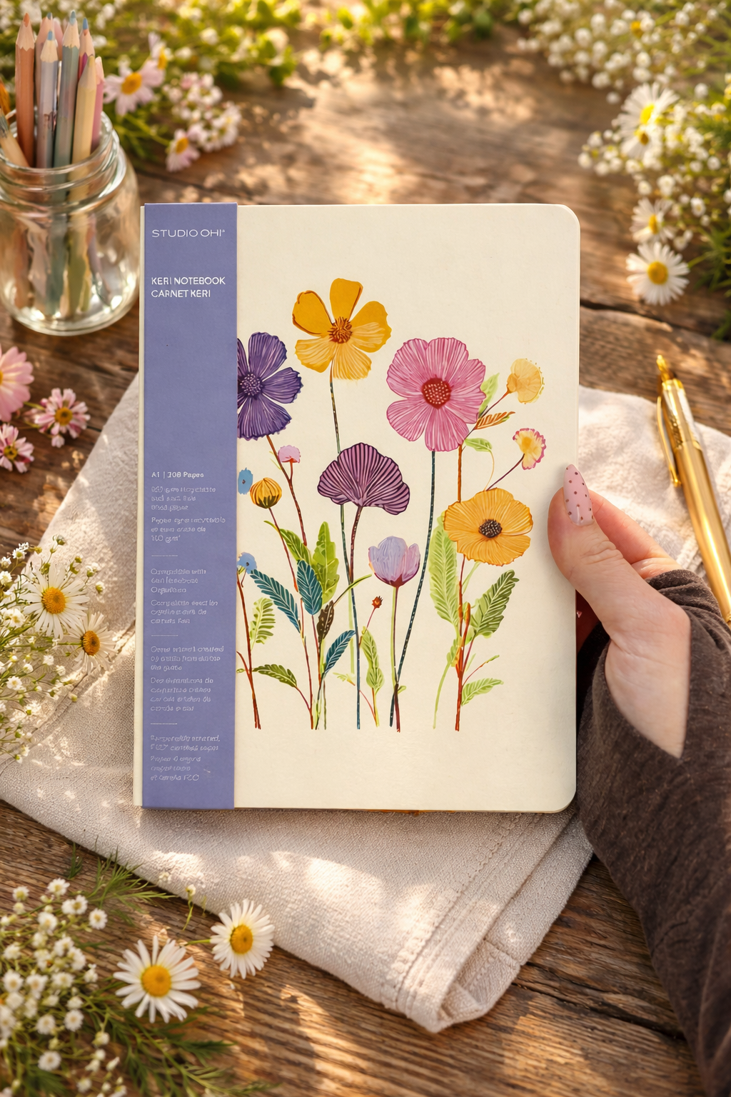 מחברת רכה keri דגם  Vibrant Poppies