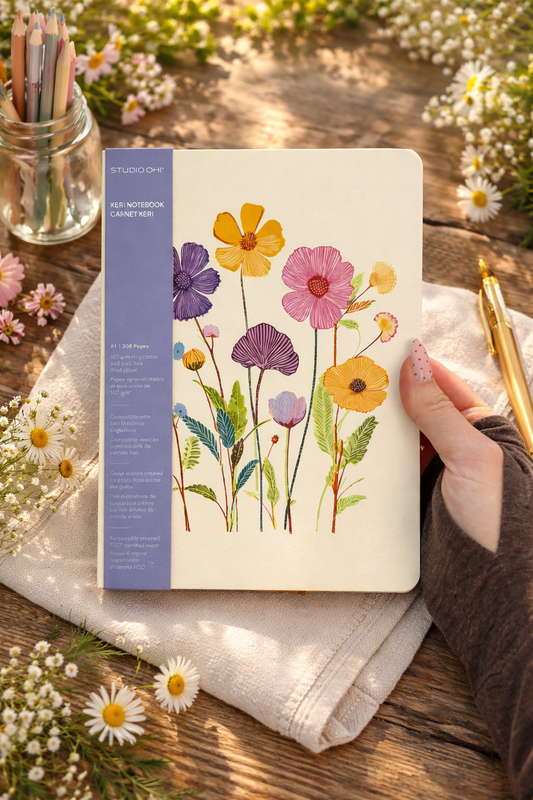 מחברת רכה keri דגם  Vibrant Poppies