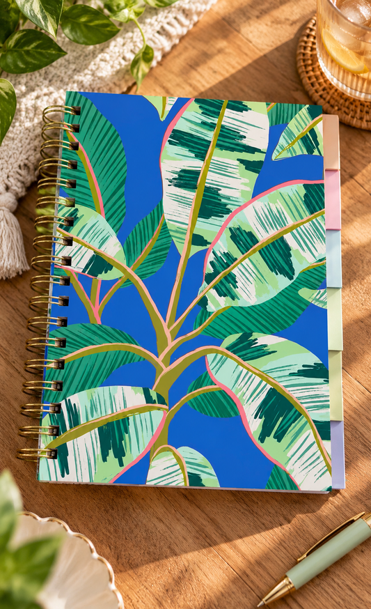 מחברת חוצצים Tropical Leaves