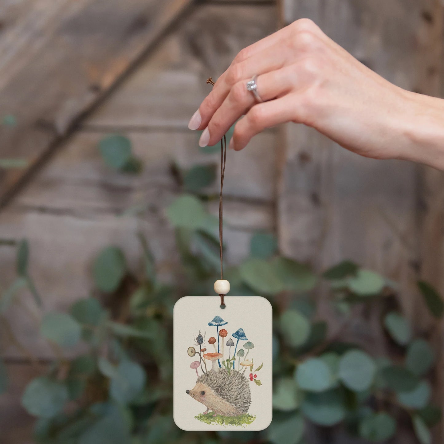 מפיץ ריח לרכב Hedgehog with Mushrooms